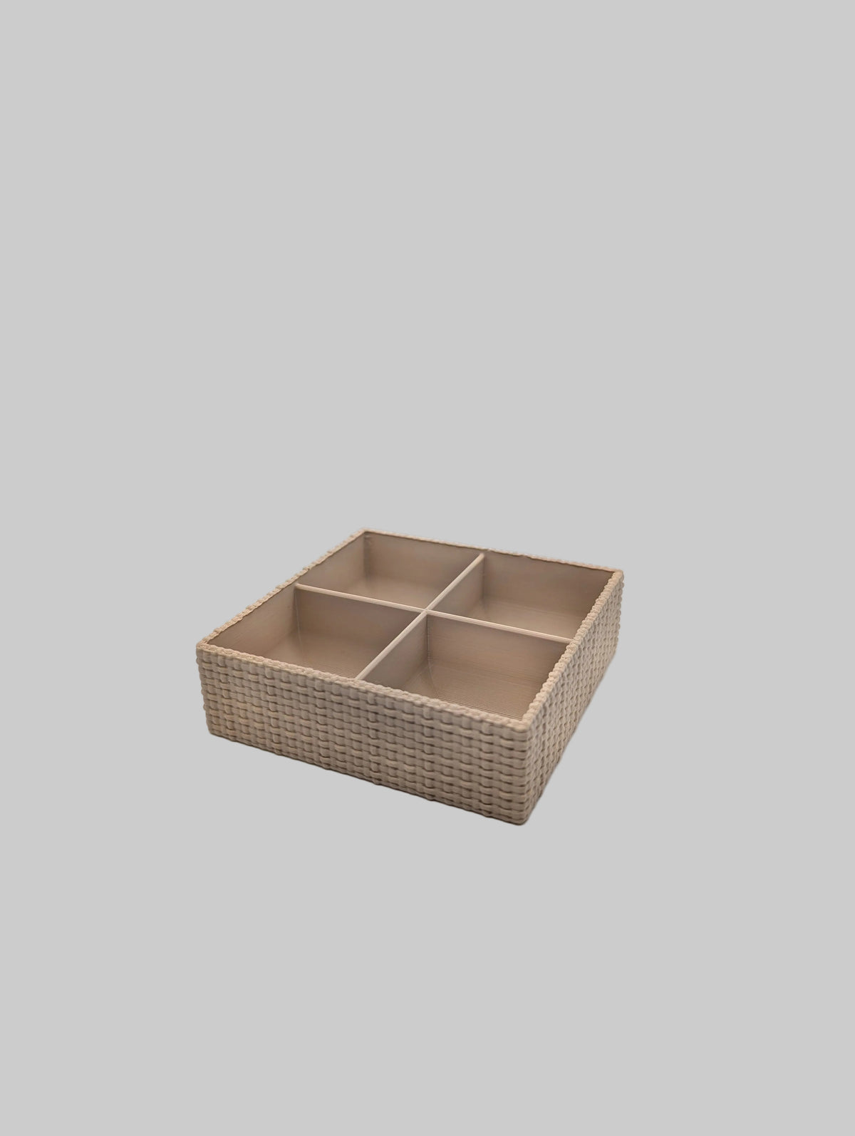 Basket Design Token Tray - 4 sections